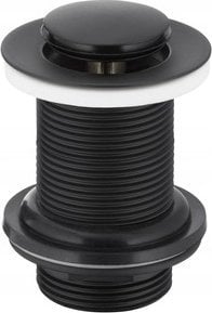 KFA SPUST UMYWALKOWY TYPU KLIK-KLAK, MAŁY BEZ PRZELEWU, CZARNY