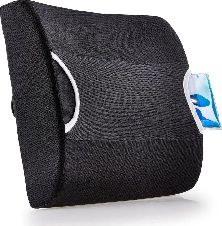 Maximex Poduszka pod plecy na fotel biurowy, z wkładem chłodzącym