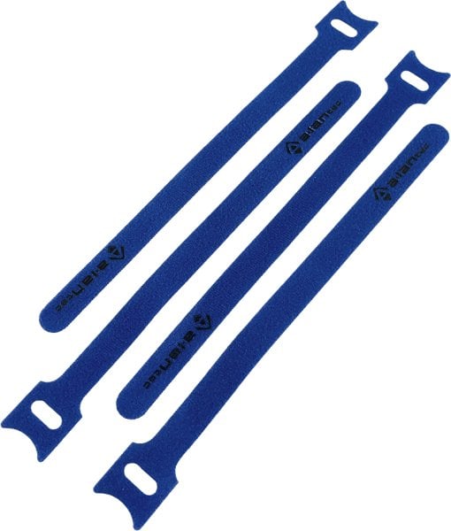 Organizer Alantec Opaska rzepowa do kabli z oczkiem, długość 200mm, szer.12 mm, niebieski (NI046-BL)