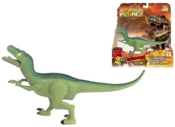 Dinozaur figurka velociraptor światło i ryk