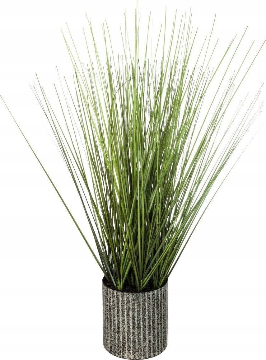 Atmosphera Sztuczna roślina ozdobna TRAWA, 45 cm, szara doniczka