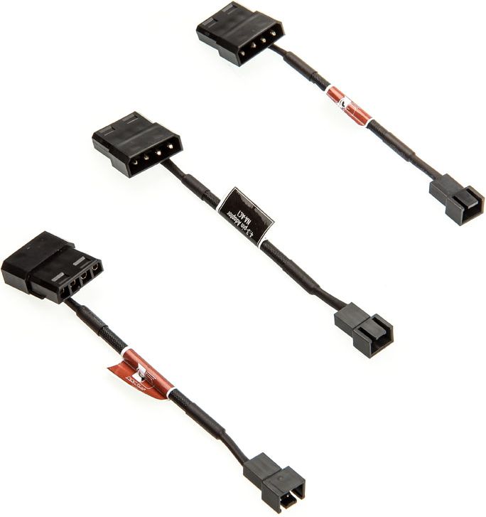 Noctua Molex - 3-pin, 0.12m, Czarny (NA-SAC1)