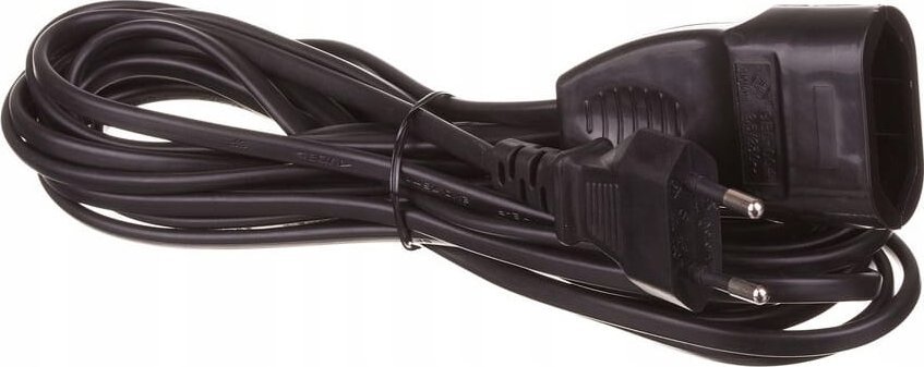 Listwa zasilająca Düwi Przedłużacz 1 gniazdkowy 5m czarny IP20 230V