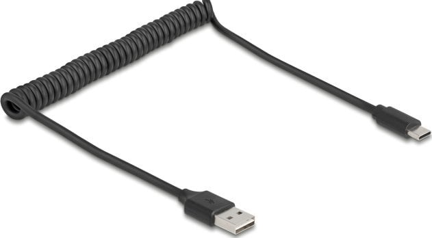 Kabel USB Delock USB-A - USB-A 0.8 m Czarny (90133)