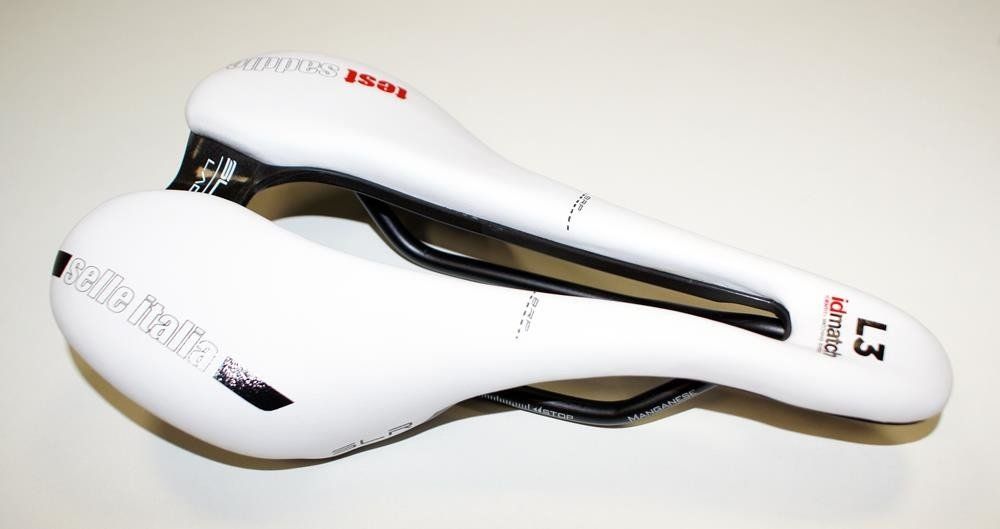 Selle Italia Siodło SELLE ITALIA SLR LADY BOOST TM SUPERFLOW L (id match - L3) manganese tube 7, białe, testowe (NEW)