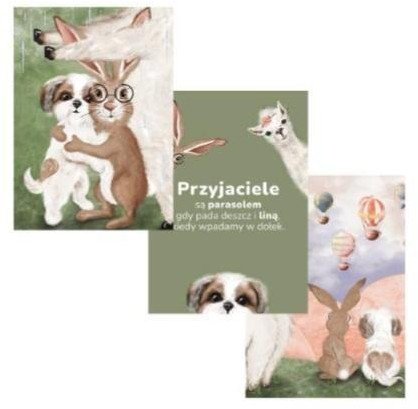 Plakaty A4 Przyjaźń 3szt