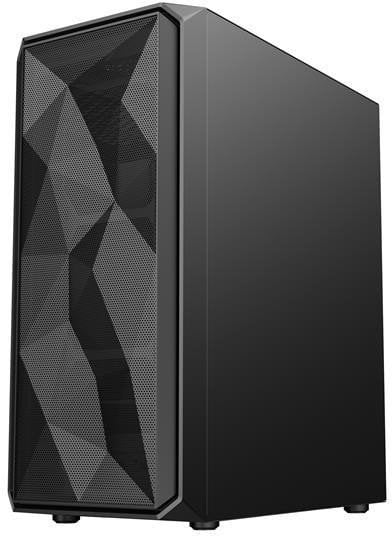 VeinX case ME19A Mid Tower, bez zdroje, 1x USB3.0, 1x USB2.0, 4x 120mm ARGB Fan, 1x ARGB Controller, černá