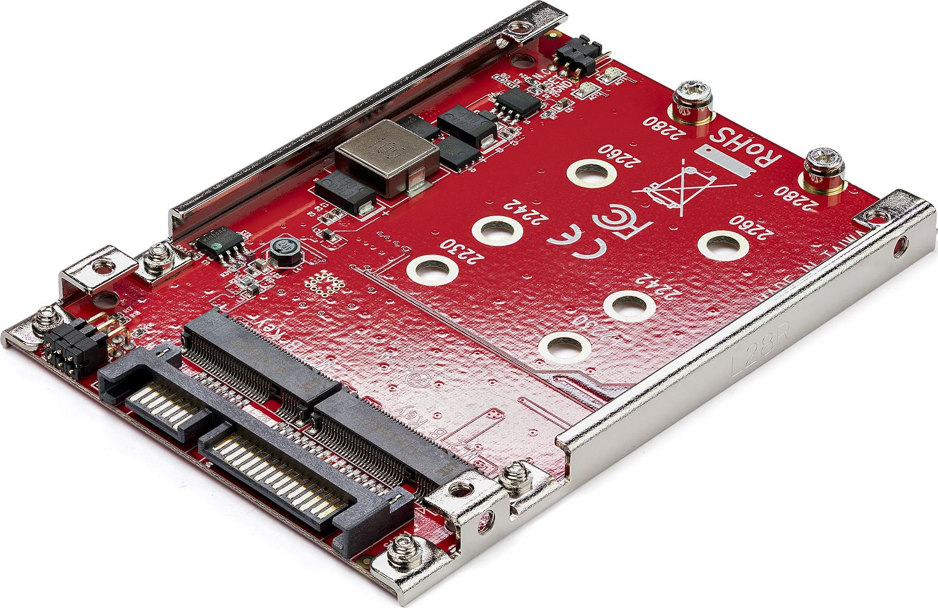 Kieszeń StarTech 2.5" SATA - 2x M.2 SATA RAID (S322M225R)