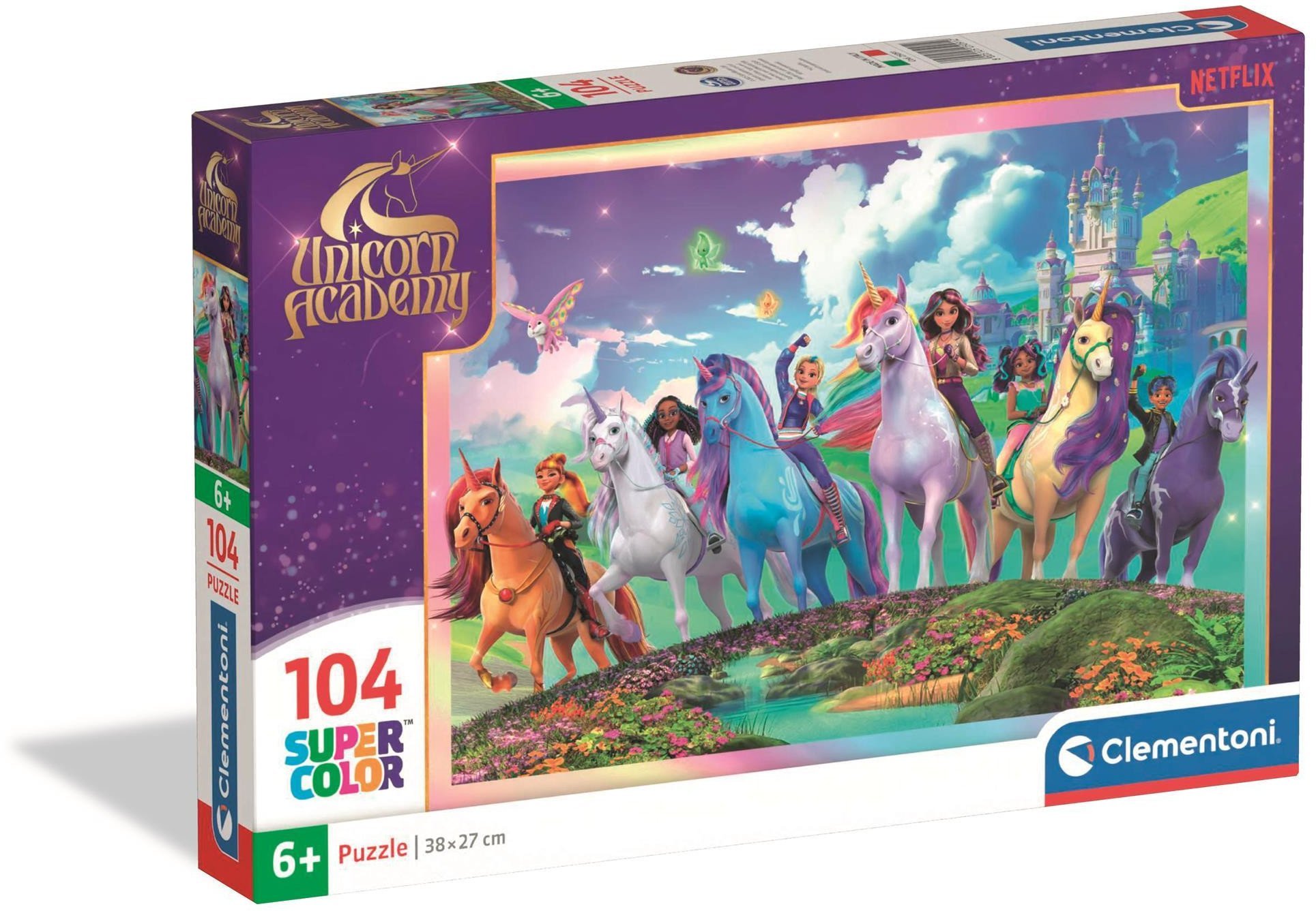 CLE puzzle 104 SuperKolor UnicornAcademy 25091