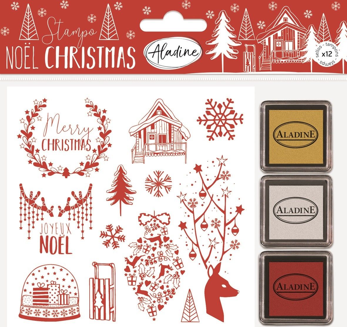 Aladine Stempelki Bożonarodzeniowe W Alpach