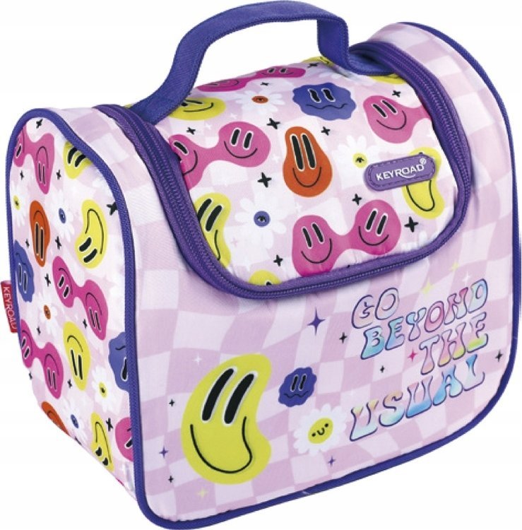 Keyroad Torba na lunch KEYROAD, termiczna, 22x20x12,5 cm, Smile