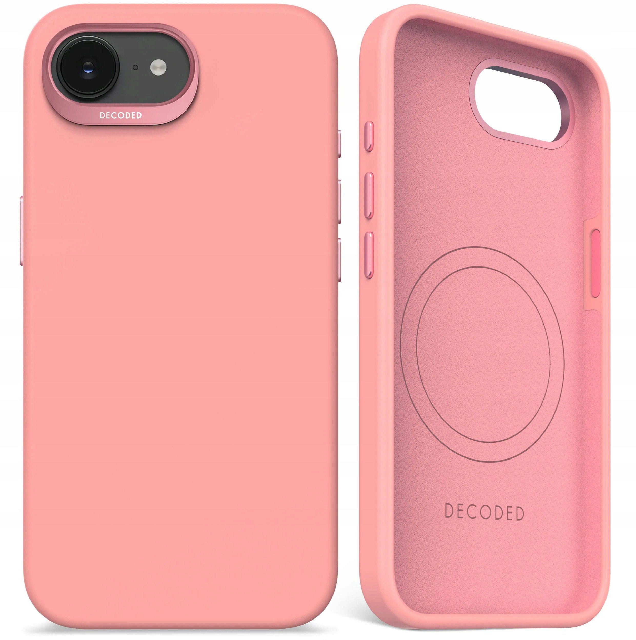 Decoded Silicone Backcover - silikonowa obudowa ochronna do iPhone 16e kompatybilna z MagSafe (bubble gum)