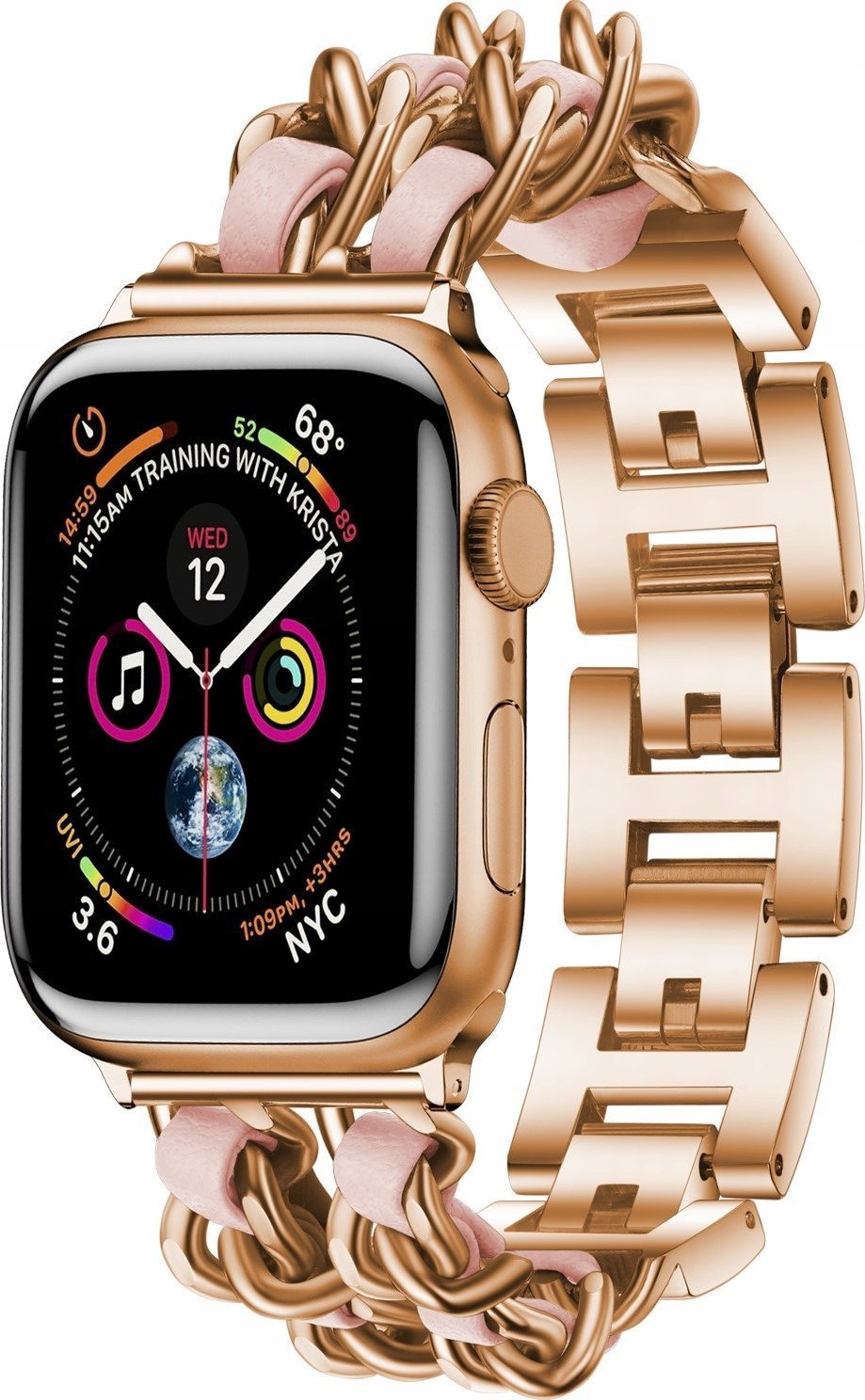 Bransoleta Stalowa pasek do Apple Watch 42 44 45mm