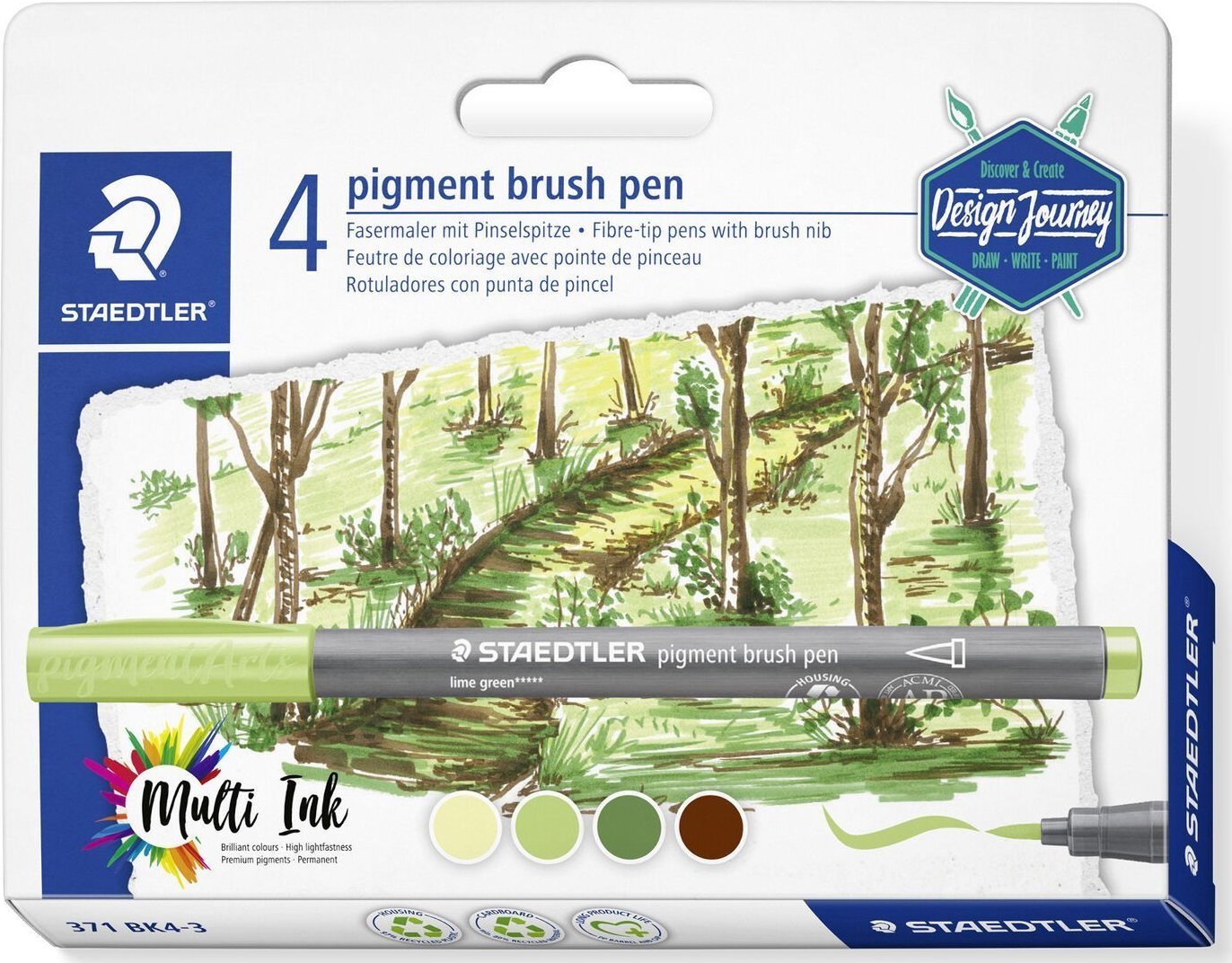 Staedtler STAEDTLER "Design Journey" Forest Colors Set 4-teilig retail