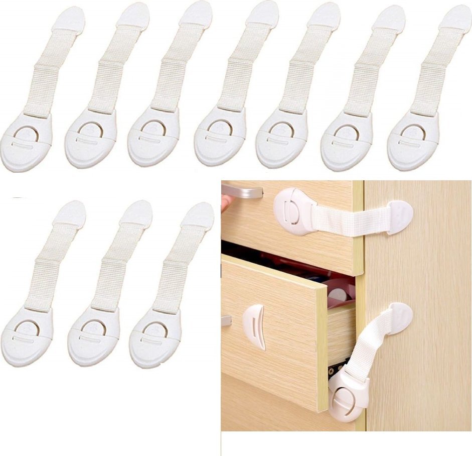 Litago ZABEZPIECZENIE BLOKADA SZAFEK SZUFLAD MEBLI 10szt