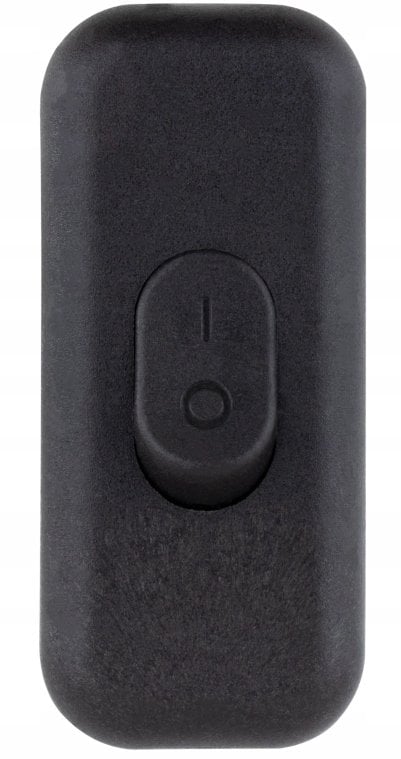 Łącznik przelotowy kołyskowy na kabel KLIK 1-biegunowy 2,5A 250 V czarny 09045