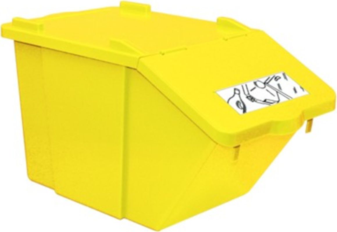 Kosz na śmieci Meva do segregacji 45L żółty