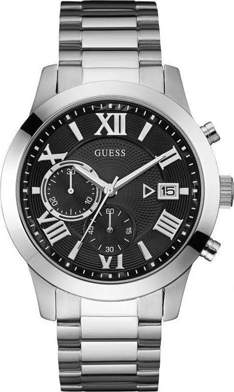 Zegarek Guess Zegarek męski Guess W0668G3 srebrny