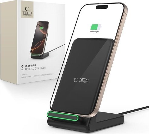 TECH-PROTECT QI15W-A40 WIRELESS CHARGER BLACK