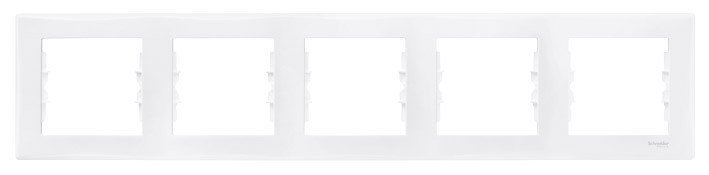 Schneider Electric Ramka pięciokrotna Sedna pozioma biała SDN5800921