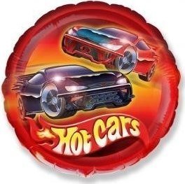 GoDan Balon foliowy Samochody Hot Cars okrągły FX 46cm