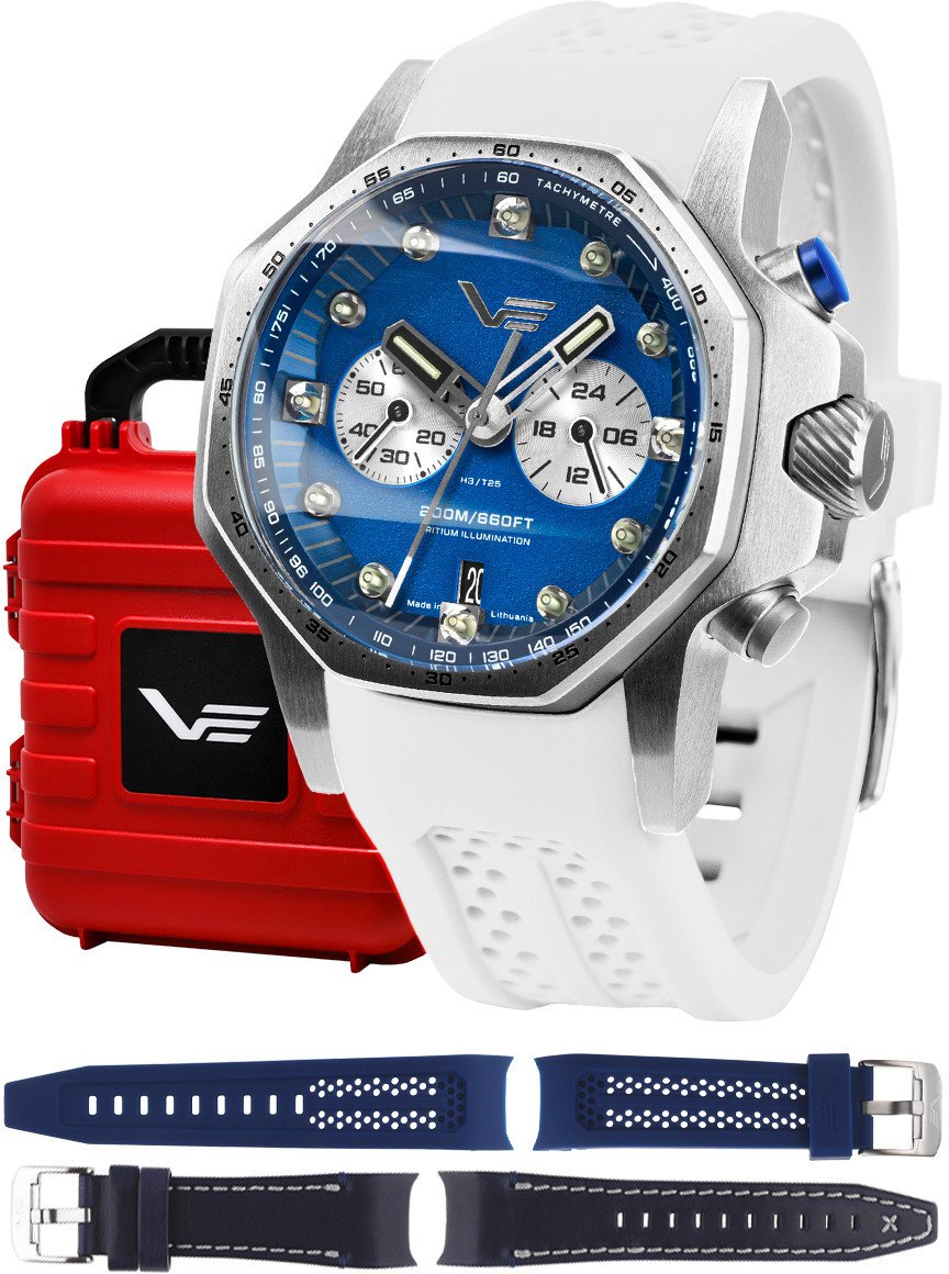 Zegarek męski Vostok Europe VK64-640A700SW biały