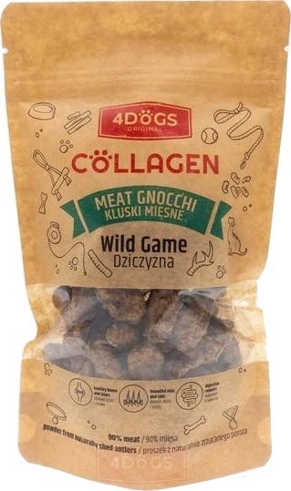 4DOGS 4Dogs Przysmak Dla Psa Kluski Dziczyzna Poroże 100g