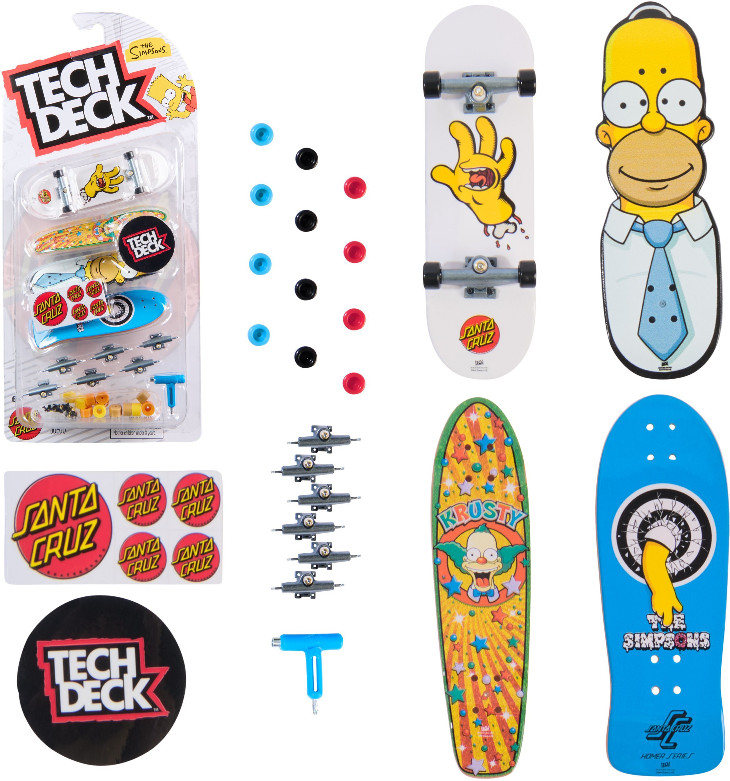 Tech Deck Skate 4 Pack Multipack - Simpsons