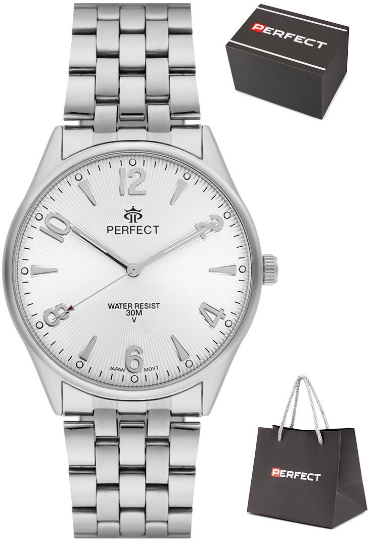 Zegarek Perfect M141-03 męski klasyczny czytelny 42 mm .