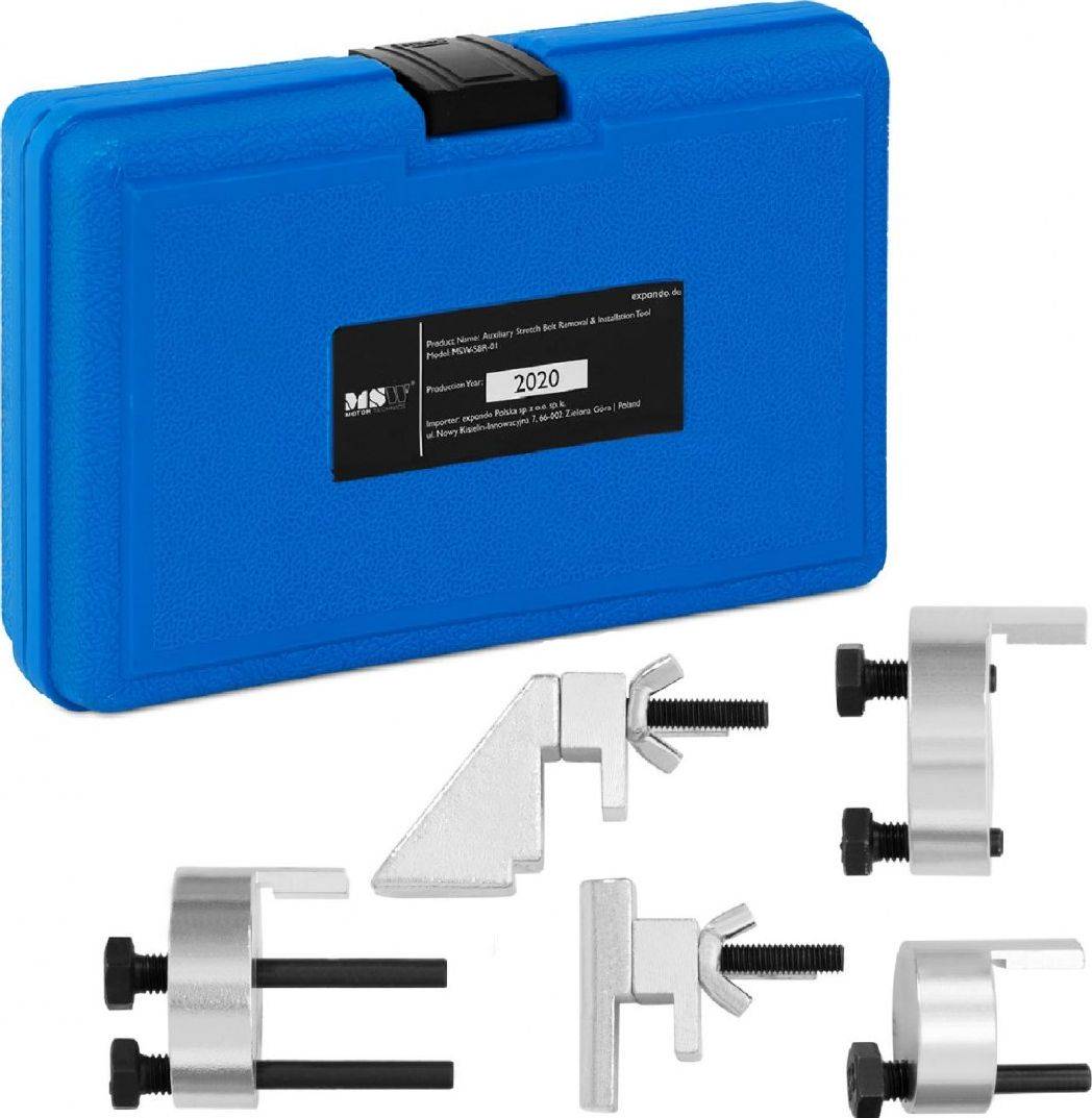 MSW Zestaw do montażu demontażu pasków elastycznych do silników PSA i FORD Zestaw do montażu demontażu pasków elastycznych do silników PSA i FORD