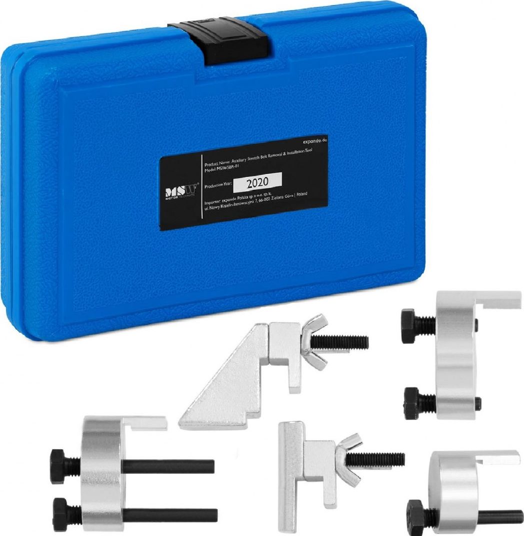 MSW Zestaw do montażu demontażu pasków elastycznych do silników PSA i FORD Zestaw do montażu demontażu pasków elastycznych do silników PSA i FORD