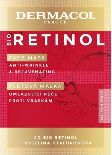Dermacol Dermacol Bio Retinol Face Mask przeciwzmarszczkowa maska do twarzy 16ml