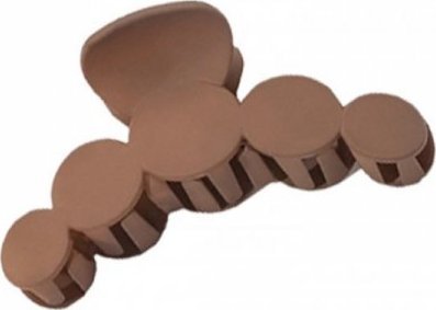 eCarla Klamra do włosów "Kółeczka" - brązowa 1szt