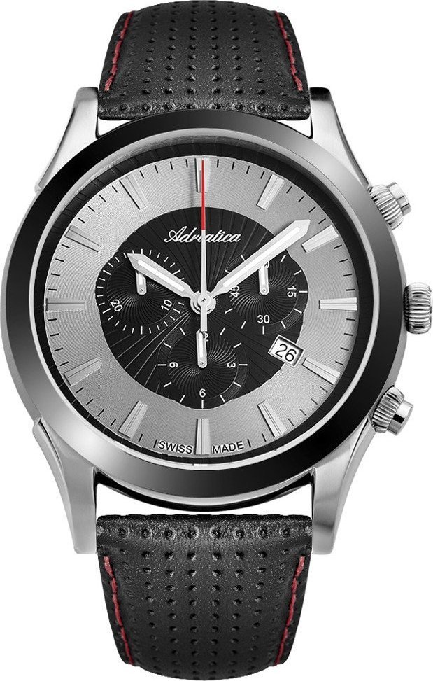 Zegarek Adriatica Zegarek męski Adriatica A1191.Y214CHM czarny