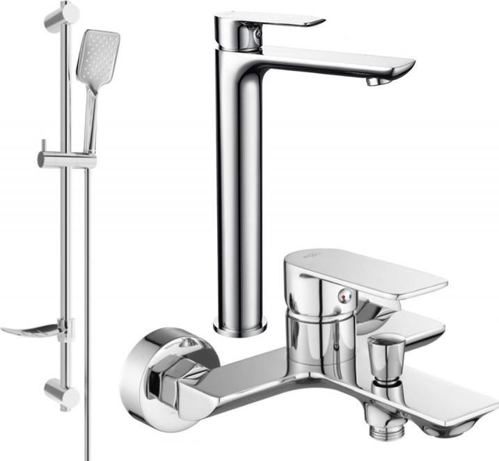 Bateria wannowa Mexen Mexen Alfa DF62 zestaw wannowy, chrom - 745713DF62-00