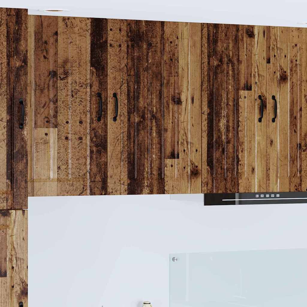 vidaXL Szafka kuchenna wisząca z półką Stare drewno 50 x 31 x 80 cm