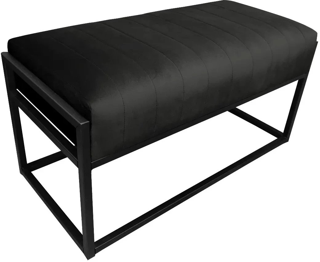 Ławka LILU MG VELVET czarna ATOS
