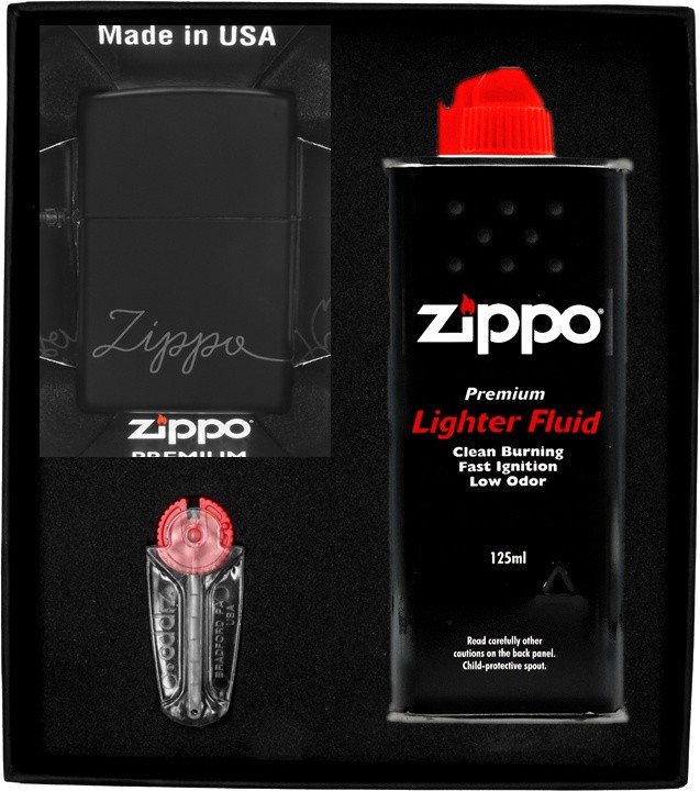 Zestaw ZIPPO Zapalniczka ZIPPO DESIGN 1 Prezentowy No1