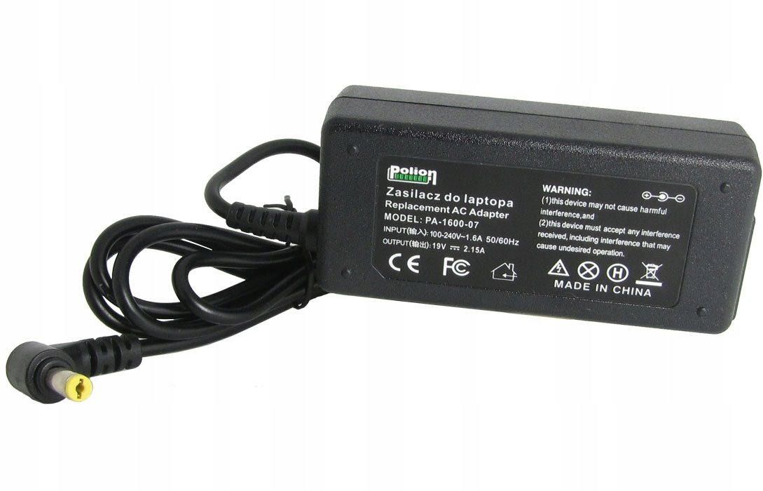Zasilacz do laptopa ACER 40W 19V 2,15A wtyk 5,5x1,7mm