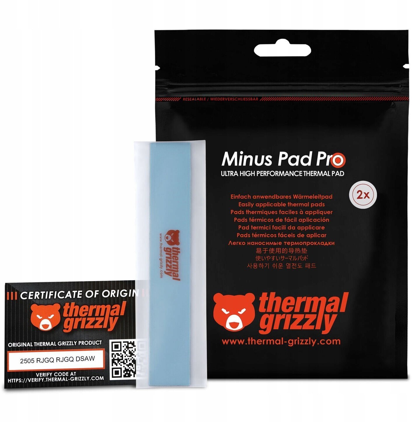 Thermal Grizzly Minus Pad Pro 120 x 20 mm x 1 mm (TG-MP-P-120-20-10-2)