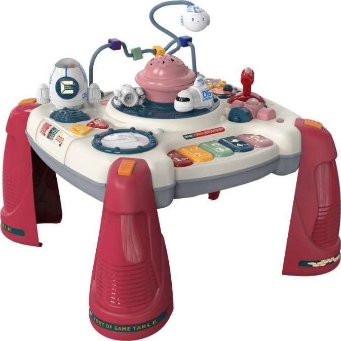 Edukacyjny Interaktywny Stolik Dla Dzieci 2W1 KOSMOS Projektor Czerwn
