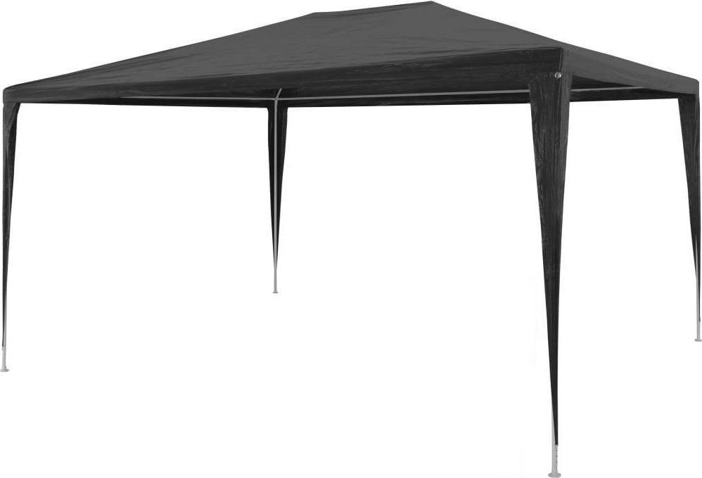 vidaXL Namiot imprezowy, 3 x 4 m, PE, antracytowy