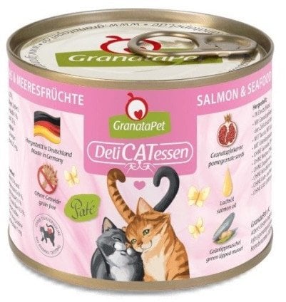 GranataPet DeliCatessen łosoś i owoce morza karma mokra dla kota 200g