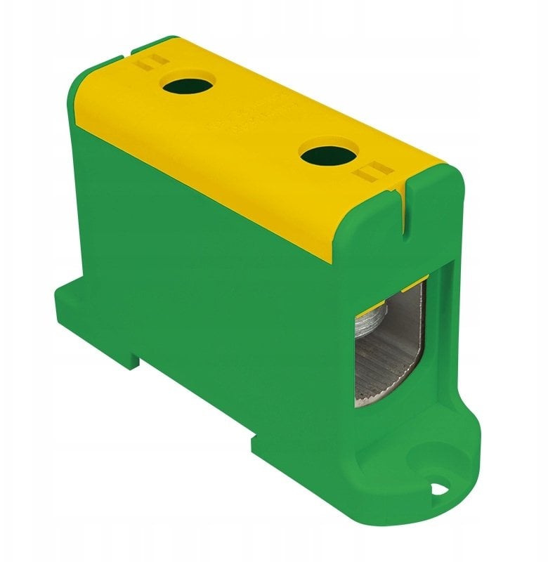 Elektro-Plast rozdzielacz odgałęźny jednobiegunowy AL/CU 35-150mm2 żółto-zielony montaż płaski i na szynę TH WLZ35P/150/z 48.507