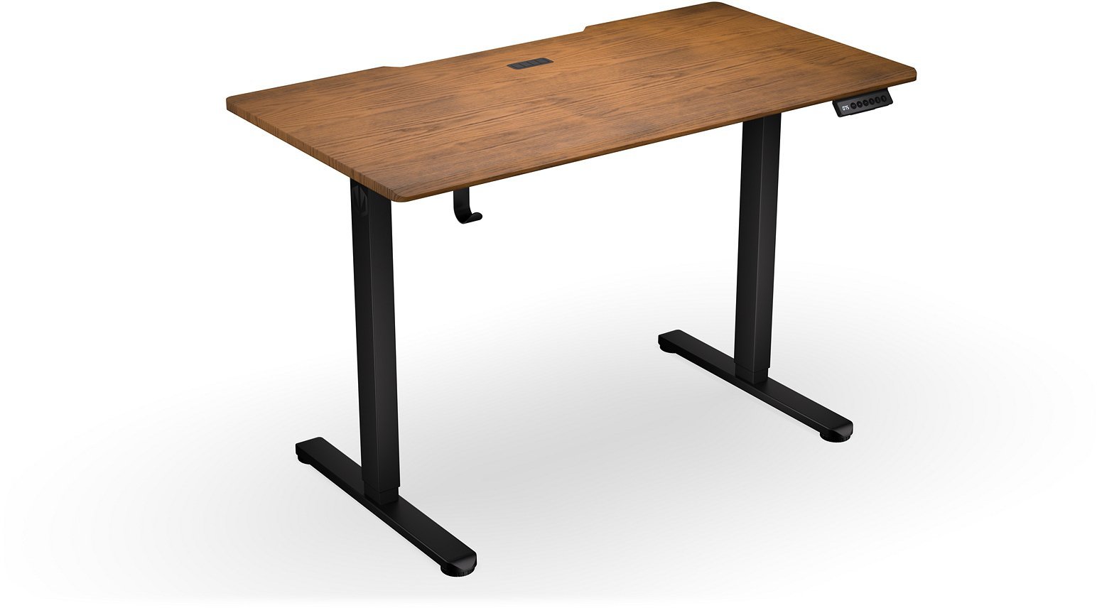 Biurko Endorfy Atlas S Electric Dark Wood Ciemnobrązowe 114 cmx60 cm