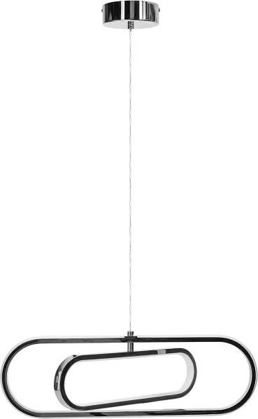 Lampa wisząca Aigostar Nowoczesna chromowana Lampa wisząca LED 35 W ciepła Lampa wisząca LED z metalu i silikonu, 35 W, 2700K