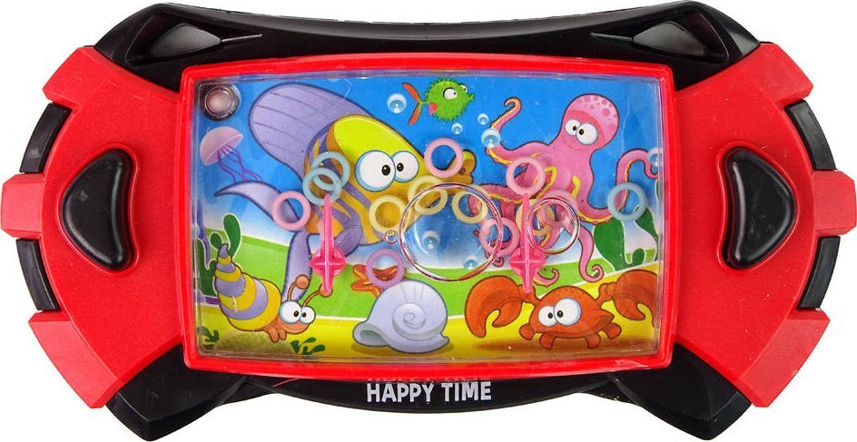 LeanToys Gra Wodna Zręcznościowa Zwierzęta Morskie Konsola Czerwona