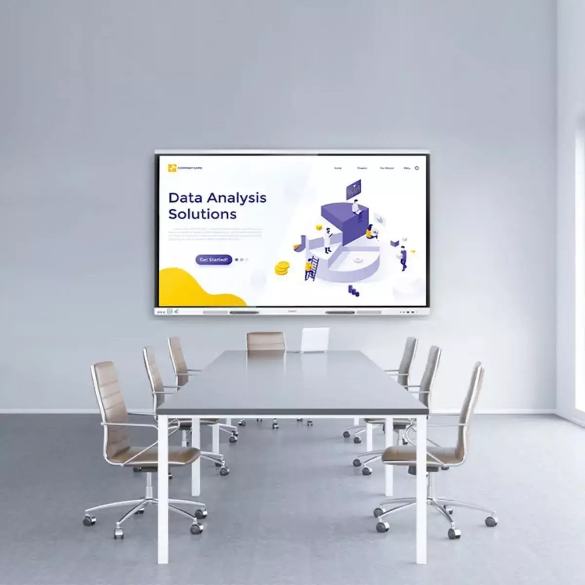 System interaktywny Huawei IdeaHub Board 3 Pro IHB2-75PB Intelligent Collaboration Device 190,5cm 75 cali infrared screen Jade white overseas