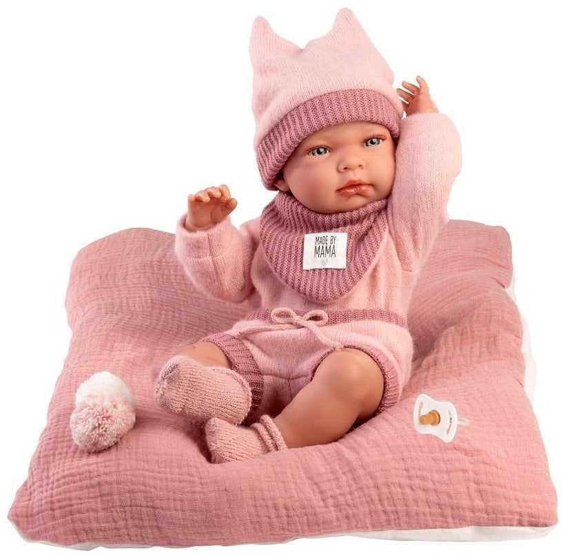 Llorens 73818 Lalka winylowa Bobas 40 cm z poduszką