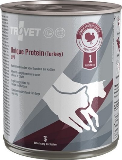 Trovet Trovet Unique Protein UPT Indyk dla psa i kota puszka 800g